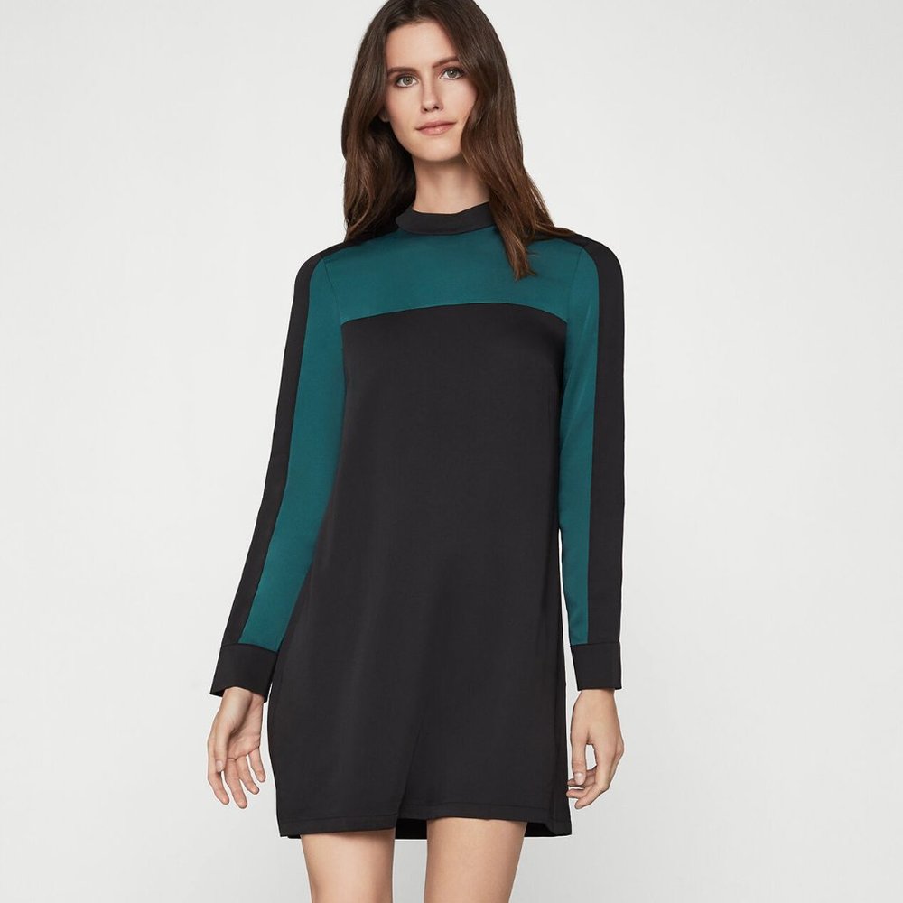 BCBG Colorblocked Shift Dress